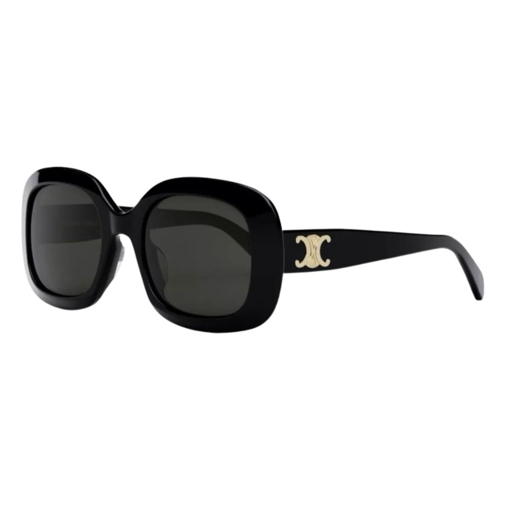 Celine Black Sunglasses with Triomphe Gold Accent - Picture 17 of 17